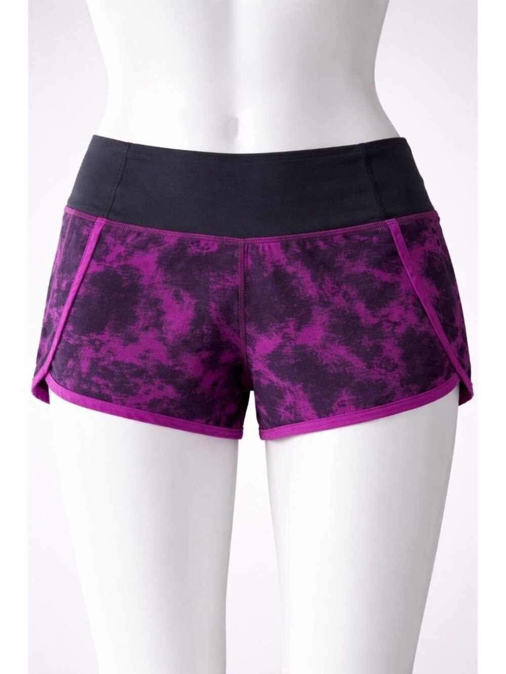 Lululemon size 6 Run Times Shorts Purple & Black Shorts Women's Athletic